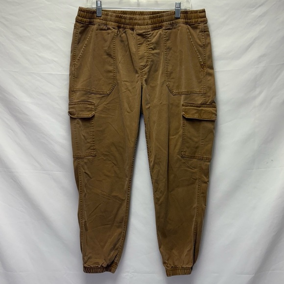 Carhartt Twill Cargo Tencel Women’s Large Joggers Rugged Flex Soft Natural Pants - Picture 1 of 8